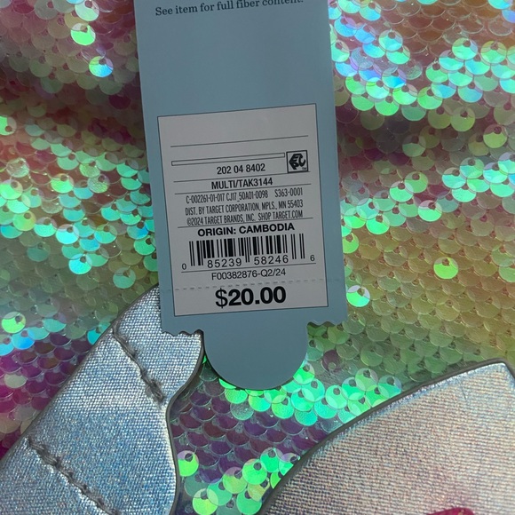 Cat & Jack Pink and Silver Unicorn Backpack - Picture 6 of 6